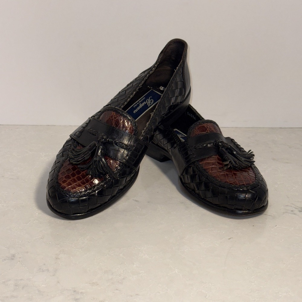 Bragano Italy 2746 Kiltie Loafer Slip On Dress Shoes Mens 9M